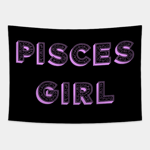 Pisces Girl Tapestry by Sloop