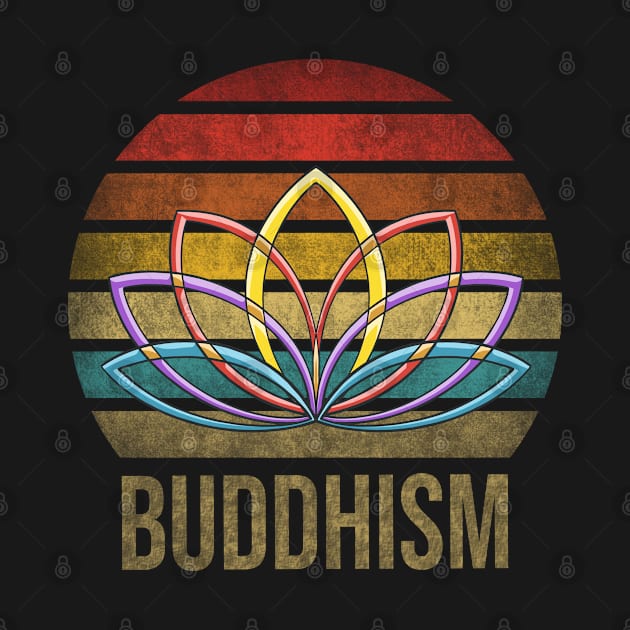 Buddhist Letter Buddhism Religion Retro Vintage by The Agile Store