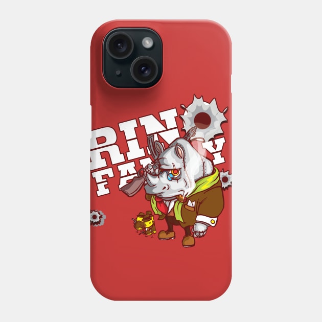 RINO-FAMILY Phone Case by Monkiji321