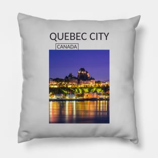 Night Quebec City Canada Chateau Frontenac Castle Gift for Canadian Canada Day Present Souvenir T-shirt Hoodie Apparel Mug Notebook Tote Pillow Sticker Magnet Pillow