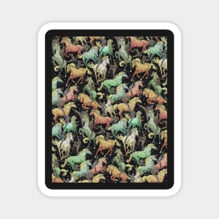 Ninjas+Unicorns Magnet