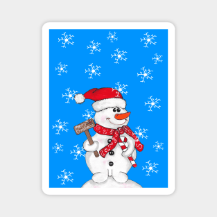 SNOW Day For A Snowman. Magnet