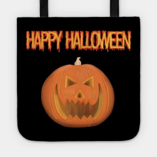 Spooky Halloween Pumpkin Head Tote