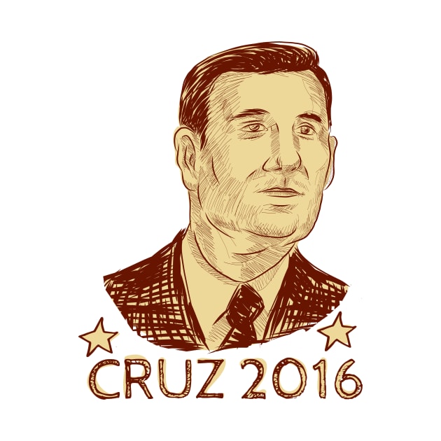 Ted Cruz President 2016 Drawing by retrovectors