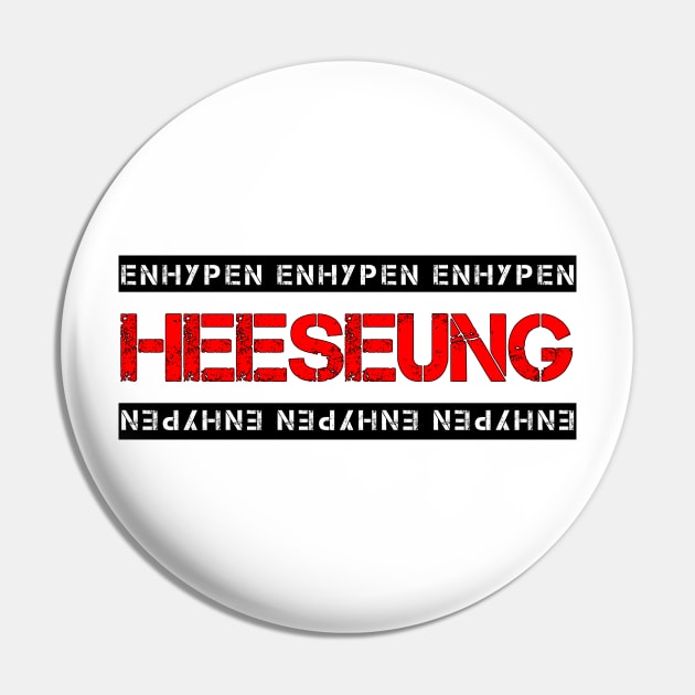 ENHYPEN HEESEUNG Design Pin by PANGANDOY