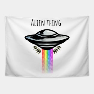 Alien Thing UFO Tapestry