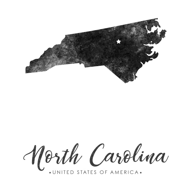 North Carolina state map by StudioGrafiikka