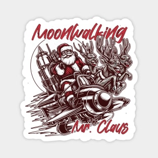 Moonwalking Mr. Claus Magnet