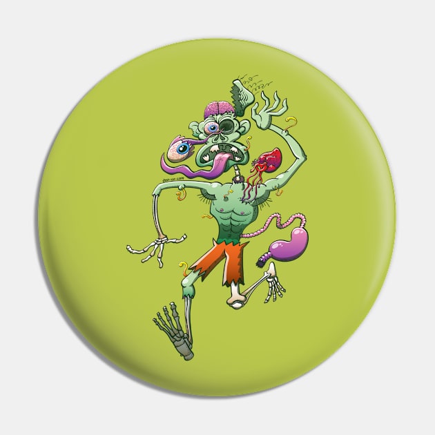 Creepy zombie in trouble while running and falling apart Pin by zooco