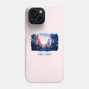 Watercolor Painting - Ireland Dublin, Streets Phone Case