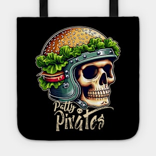 Burger Skull head skeleton Tote