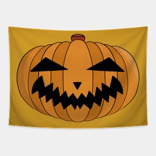 Scary Halloween Pumpkin Tapestry