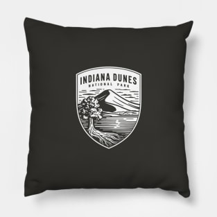 Indiana Dunes National Park Shield Emblem Pillow