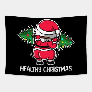 Funny Santa's Butt - Healthy christmas Tapestry