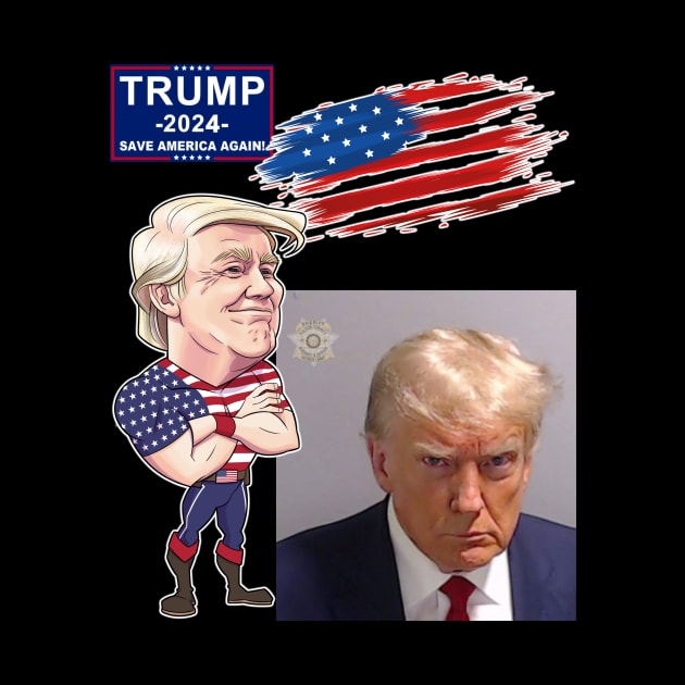 Trump 2024 Mug Shot by WithCharity