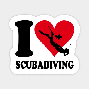 Love scuba Magnet