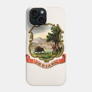 1876 Indiana Coat of Arms Phone Case