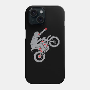 Coffee obsessed biker Phone Case