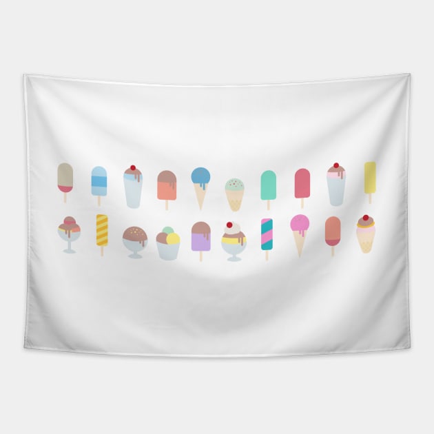 Ice cream Tapestry by melomania