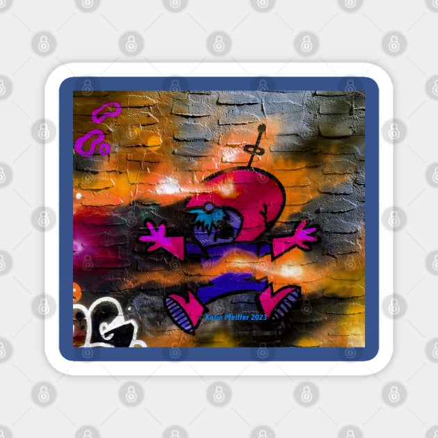 Space Man Splatt Graffiti Magnet by Kater