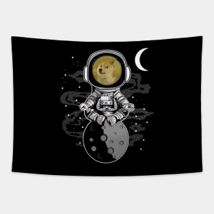 Astronaut Dogecoin DOGE Coin To The Moon Crypto Token Cryptocurrency Wallet Birthday Gift For Men Women Kids Tapestry