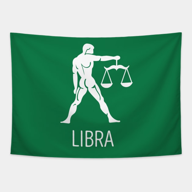 Astrological Zodiac Tee Shirts - Libra the Scales Tapestry by Nonstop Shirts