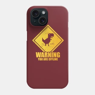 Warning You are Offline Phone Case