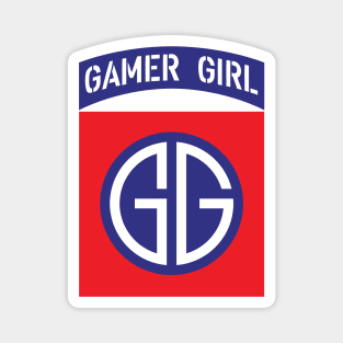 Gamer Girl Logo Patch Magnet