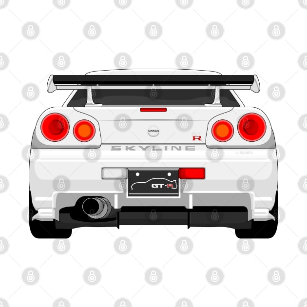 GTR R34 WHITE by VENZ0LIC