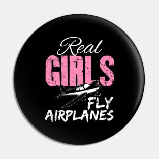 Real girls fly airplanes Pin