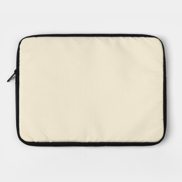 Linen White Plain Solid Color - Off Laptop Case | TeePublic