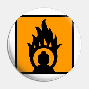 MINIFIG IN FLAME LOGO Pin