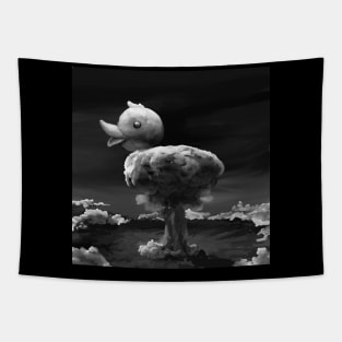 Mushroom Cloud Rubber Ducky Tapestry