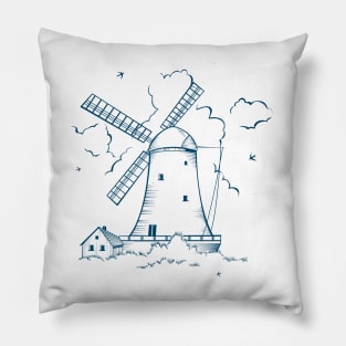 Dutch windmill Pillow