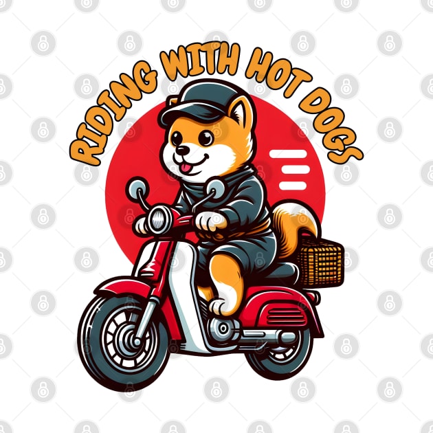 Puppy biking by Japanese Fever