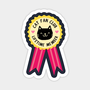 Cat fan club - lifetime member Magnet