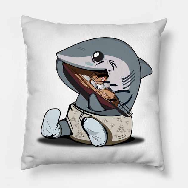 Friendly shark Pillow by Cool-Ero