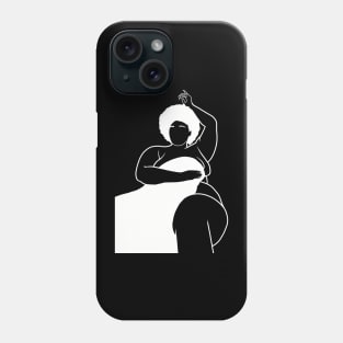 Body lines four - white Phone Case