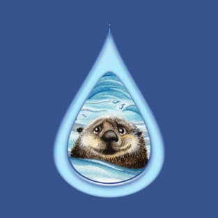 Sea Otter drip T-Shirt