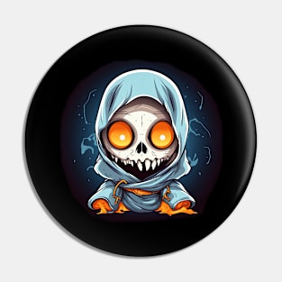 Eerie Halloween Ghoul Art - Spooky Season Delight Pin