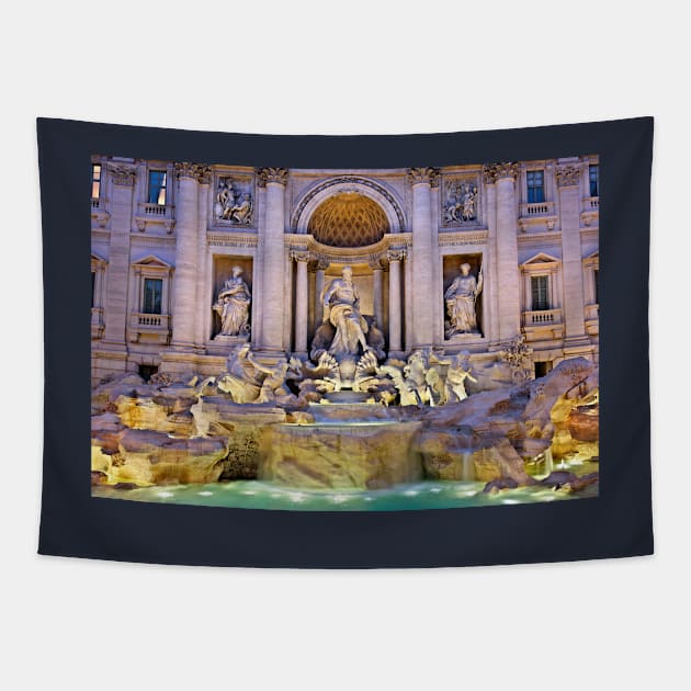 Fontana di Trevi Tapestry by Cretense72