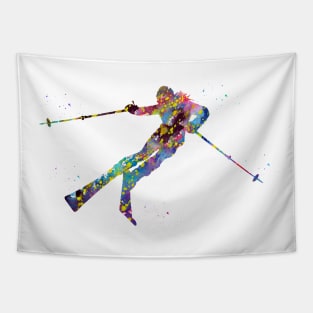 Ski Snow Boarder Tapestry