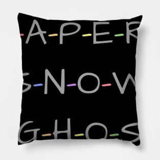 Paper! Snow! A Ghost! Pillow