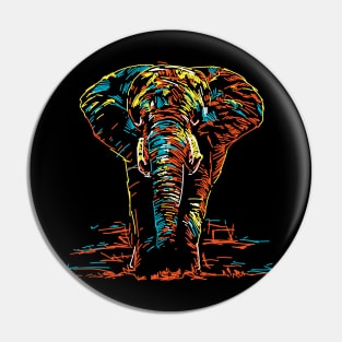 elephant colorful abstract Pin