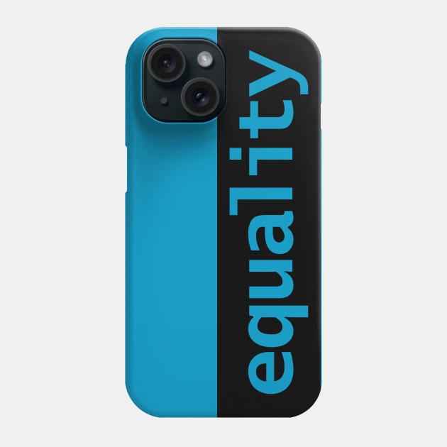 Minimal Typography Equality Black Stripe Phone Case by ellenhenryart