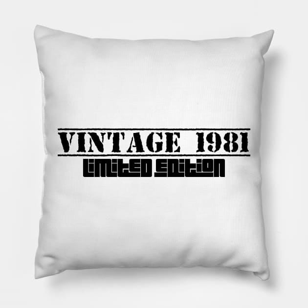 Vintage 1981 Pillow by mksjr