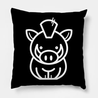 White Pig Pillow