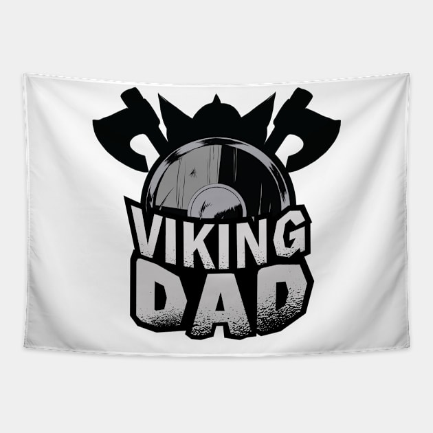 Cool Viking Dad Tapestry by BamBam