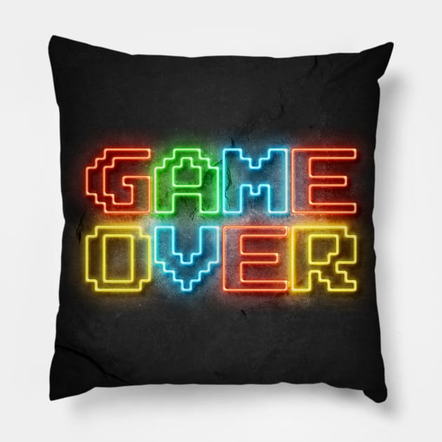 Game Over Pillow by Durro