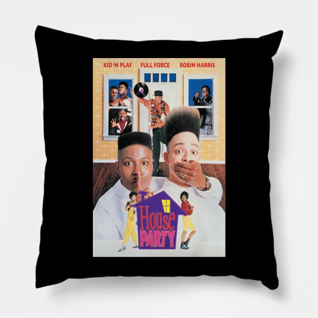 Kid 'N Play House Party Movie Poster Pillow by Artist Club